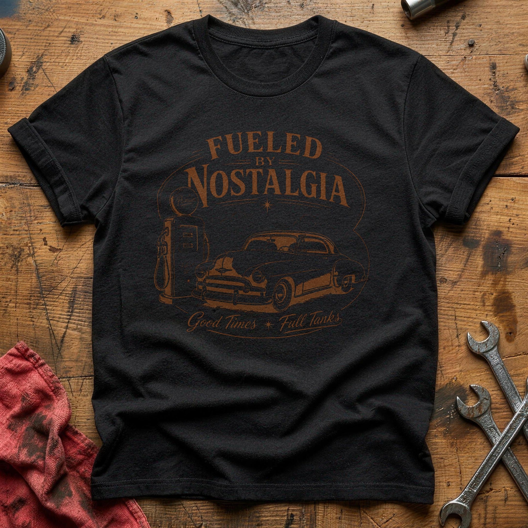 Fueled By Nostalgia T-Shirt - Black