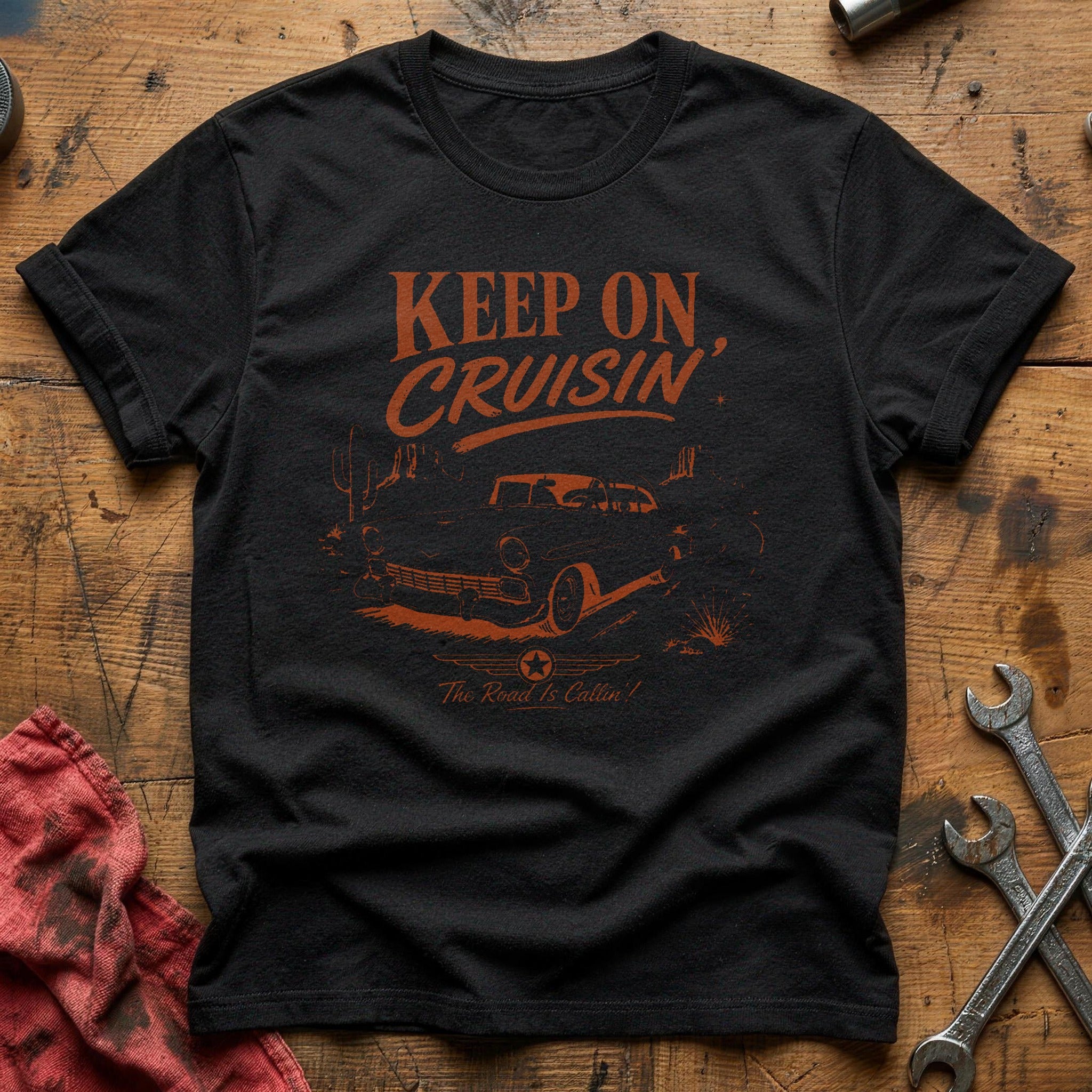 Keep on Cruisin' T-Shirt - Black