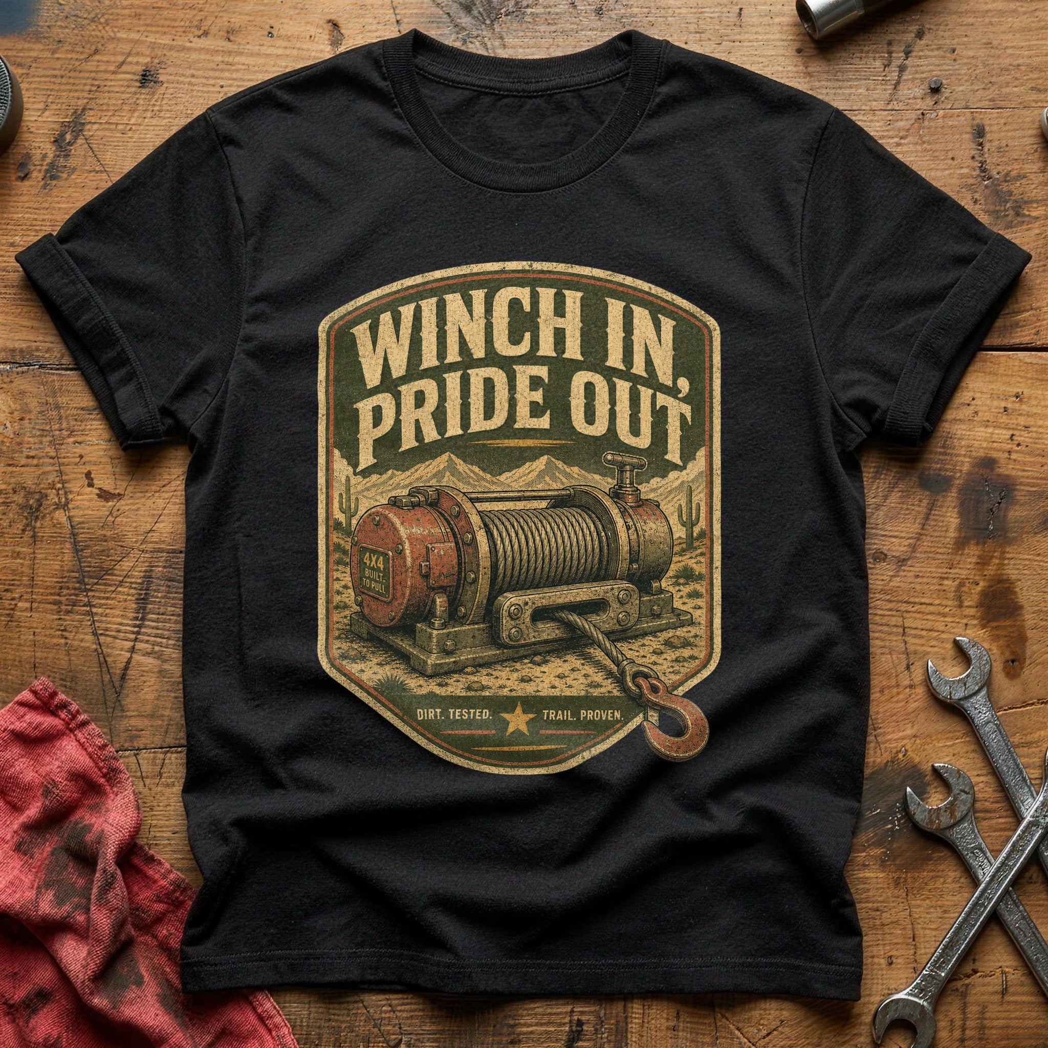 Winch In, Pride Out T-Shirt - Black