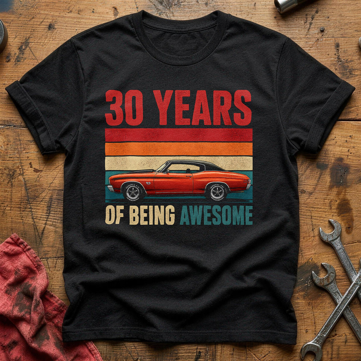 30 Being Awesome T-Shirt - Black