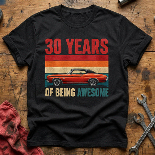 30 Being Awesome T-Shirt - Black