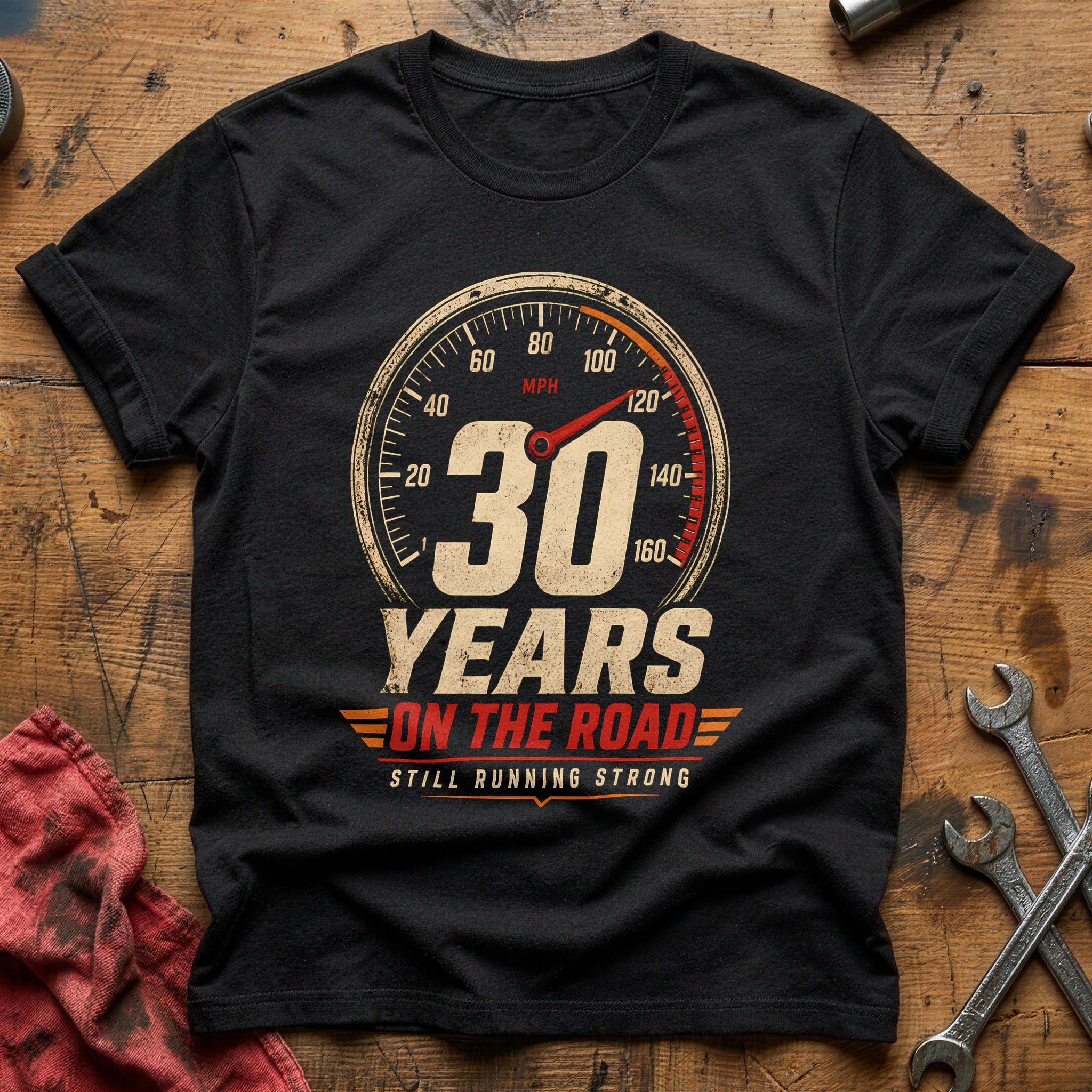 30 On The Road T-Shirt - Black
