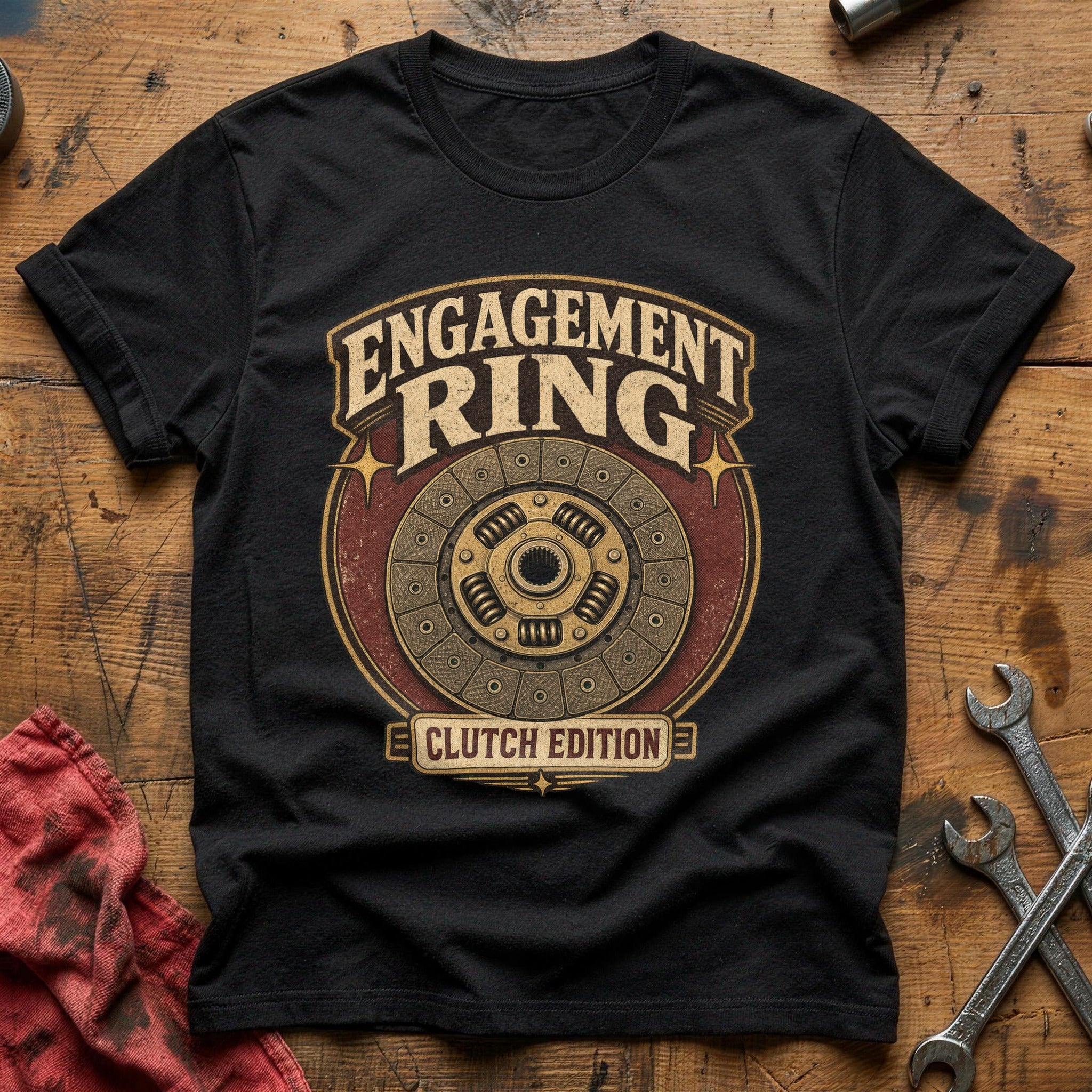 Engagement Ring T-Shirt - Black