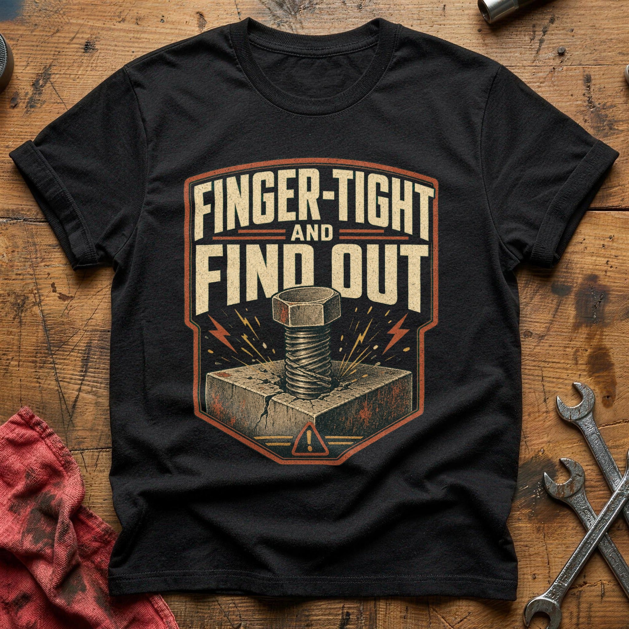 Finger-tight and Find Out T-Shirt - Black