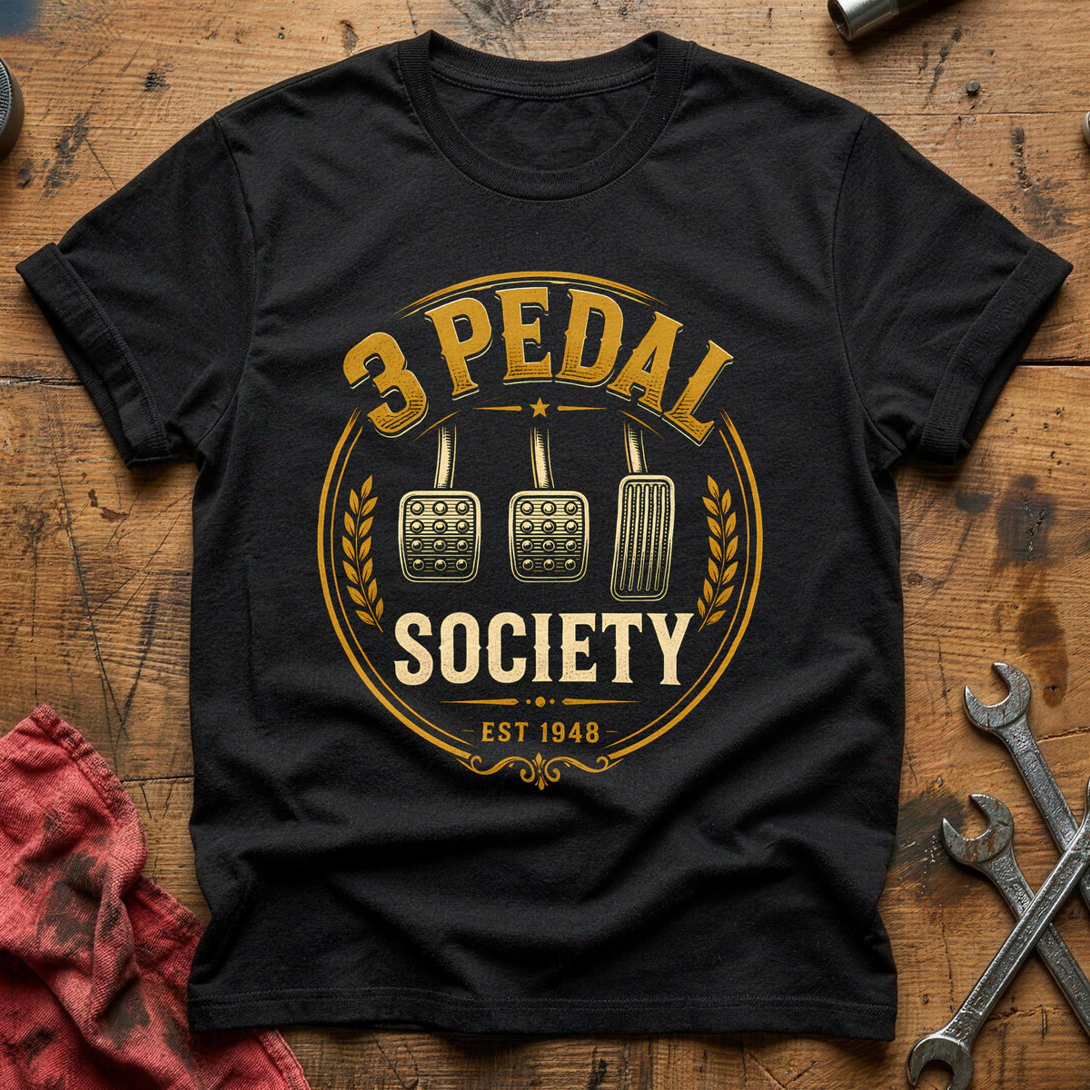 3 Pedal Society 28 T-Shirt - Black