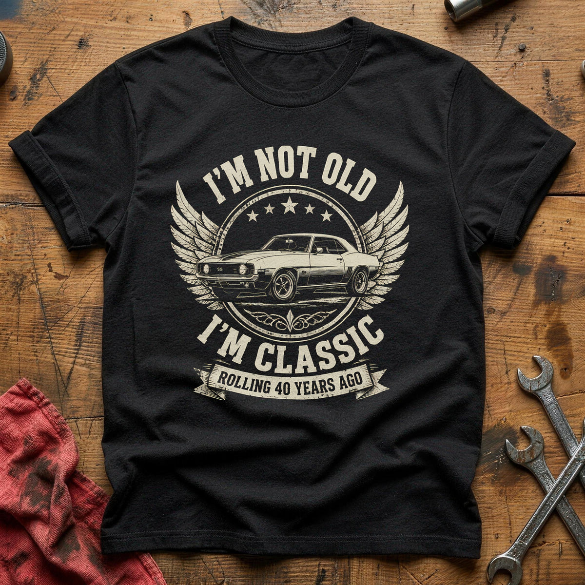 40 Im Classic T-Shirt - Black