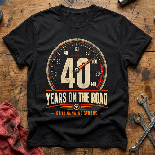 40 On The Road T-Shirt - Black