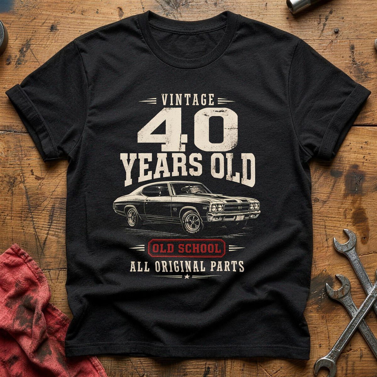 40 Original Parts T-Shirt - Black