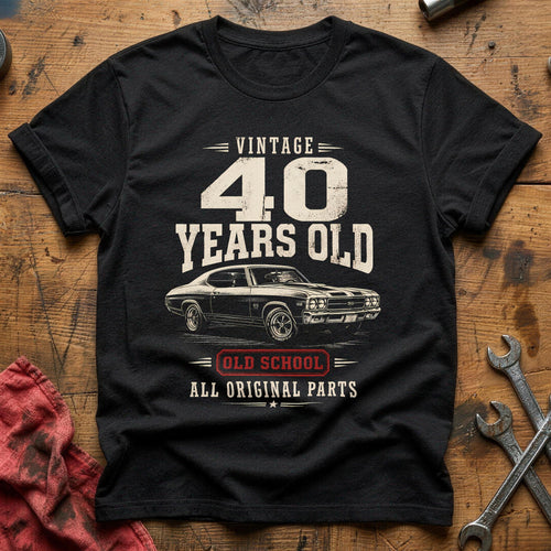40 Original Parts T-Shirt - Black