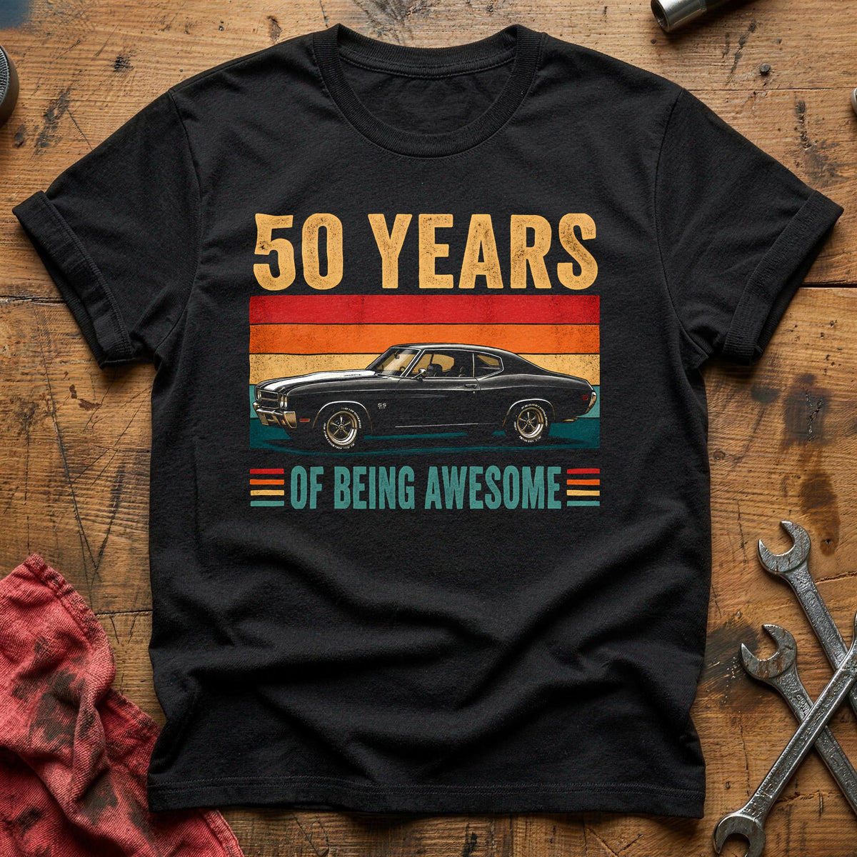 50 Being Awesome T-Shirt - Black