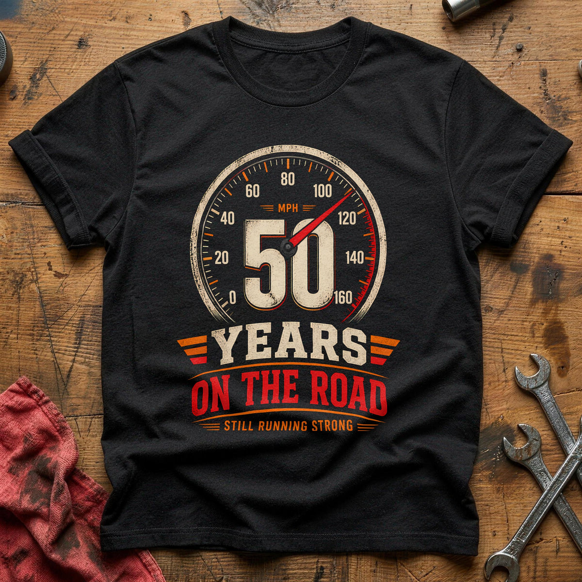 50 On The Road T-Shirt - Black