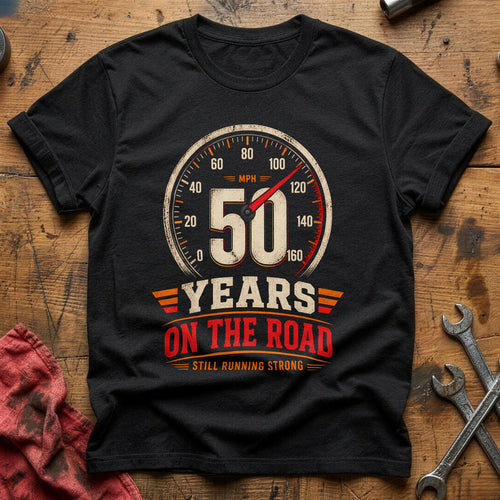 50 On The Road T-Shirt - Black