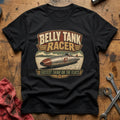Belly Tank Racer T-Shirt - Black