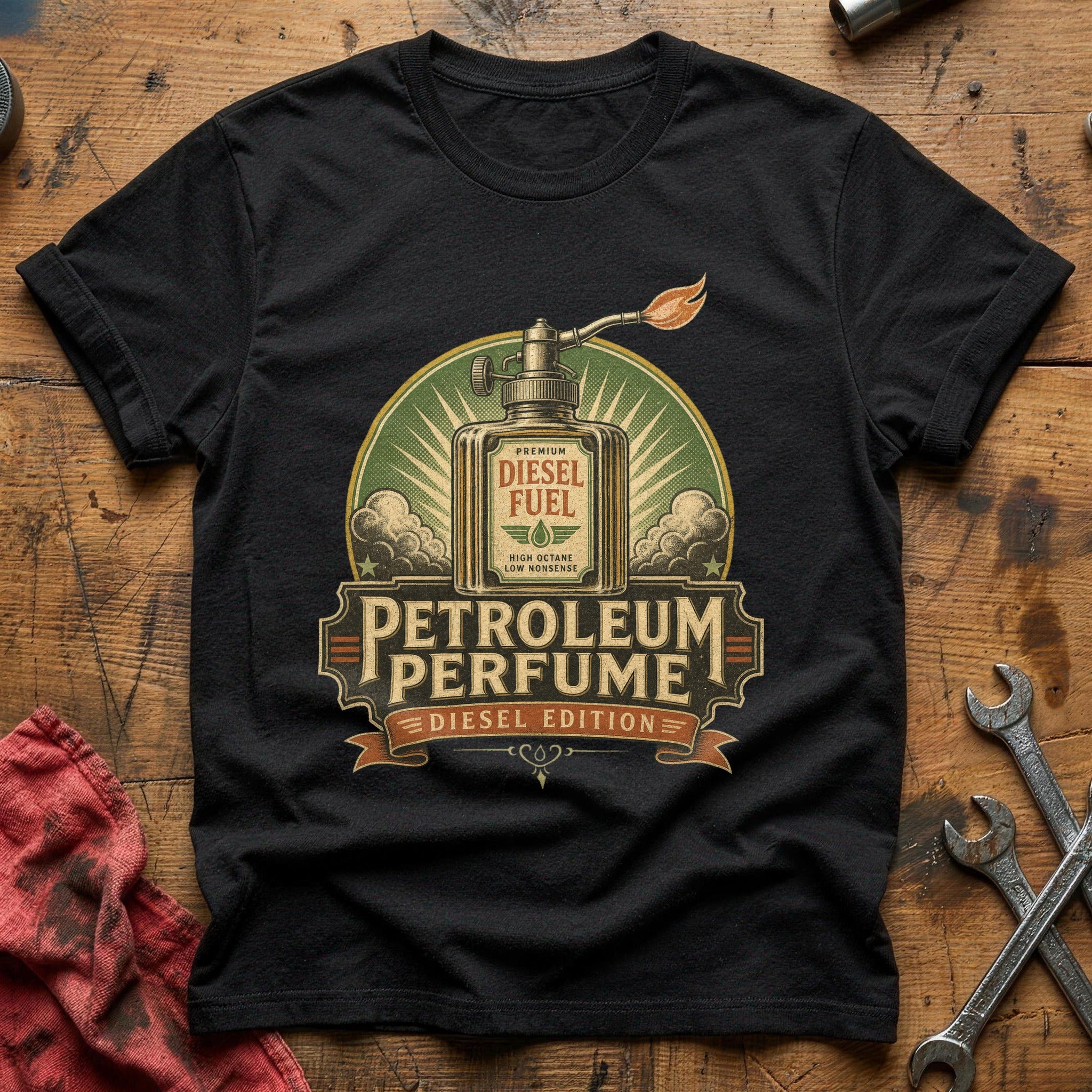 Petroleum Perfume T-Shirt - Black