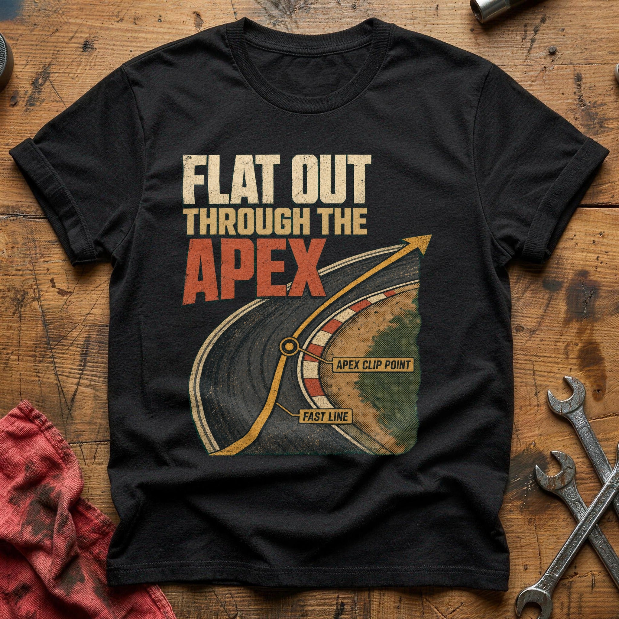 Flat Out Through the Apex T-Shirt - Black