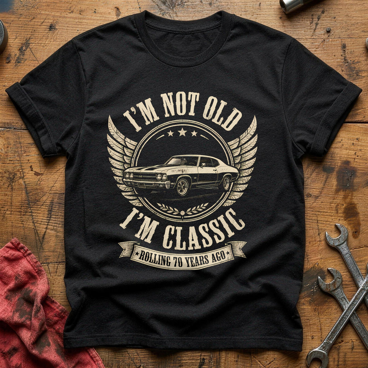 70 Im Classic T-Shirt - Black