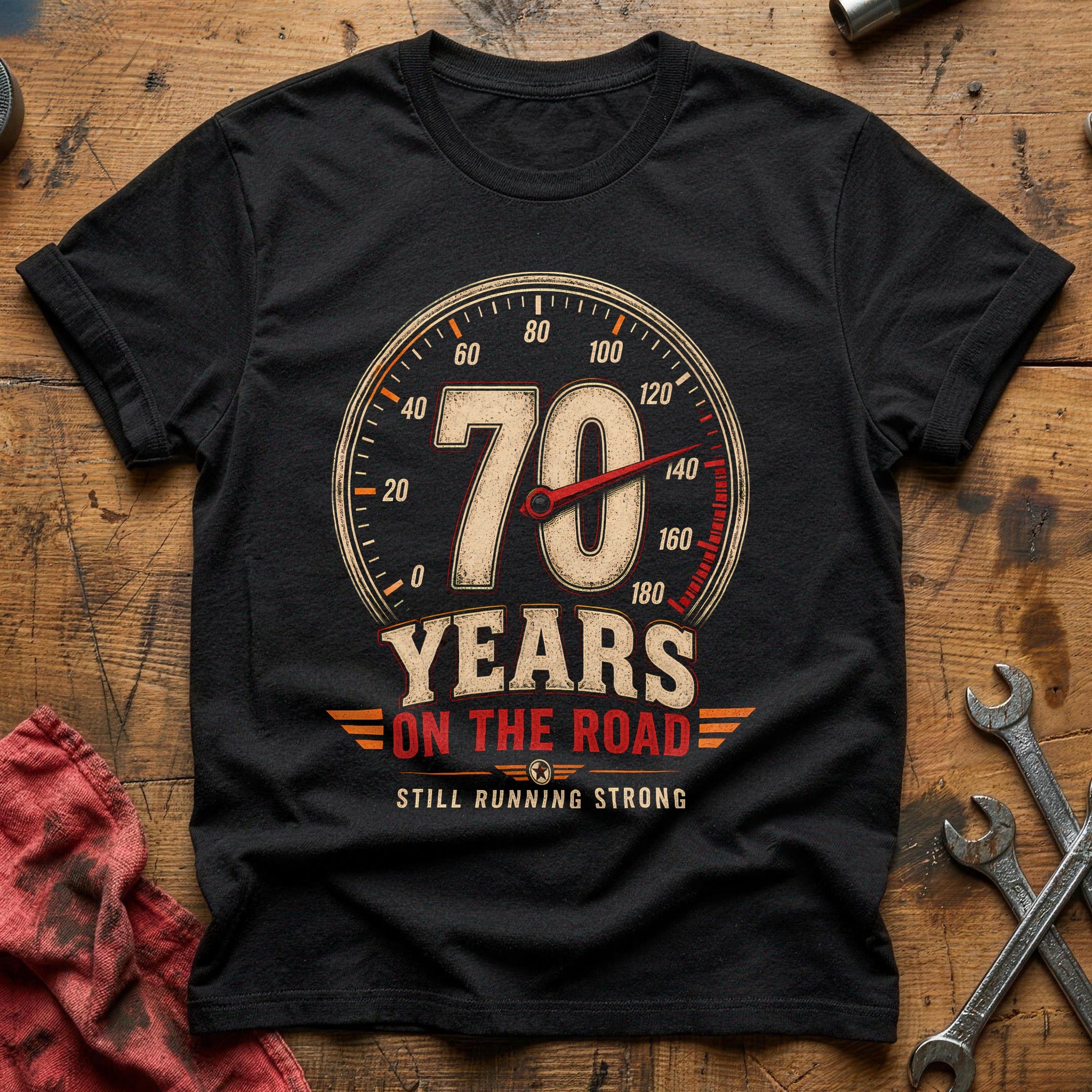 70 On The Road T-Shirt - Black