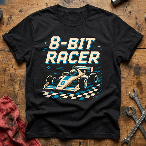 8-Bit Racer T-Shirt - Black
