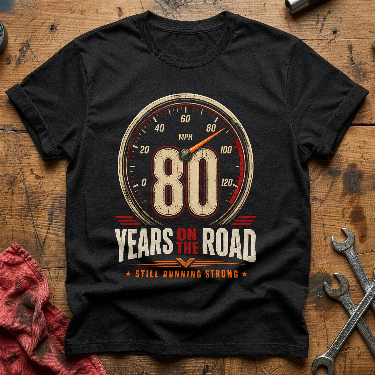 80 On The Road T-Shirt - Black