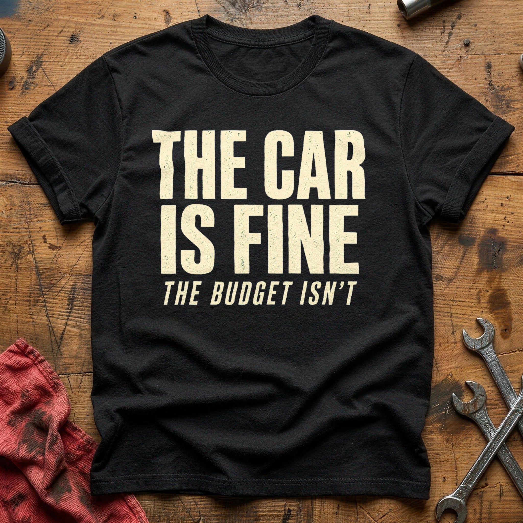 The Car is Fine T-Shirt - Black