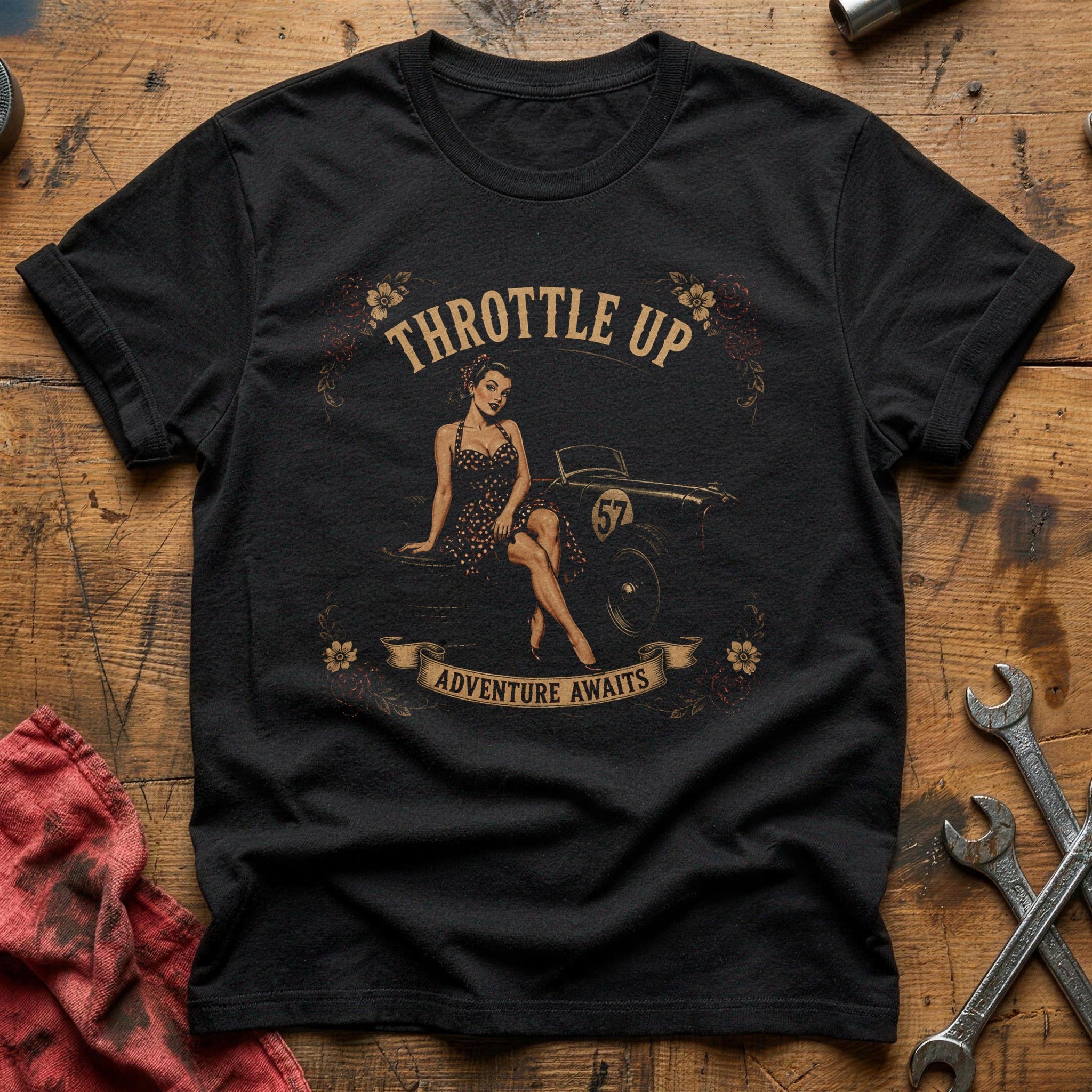 Adventure Awaits T-Shirt - Black