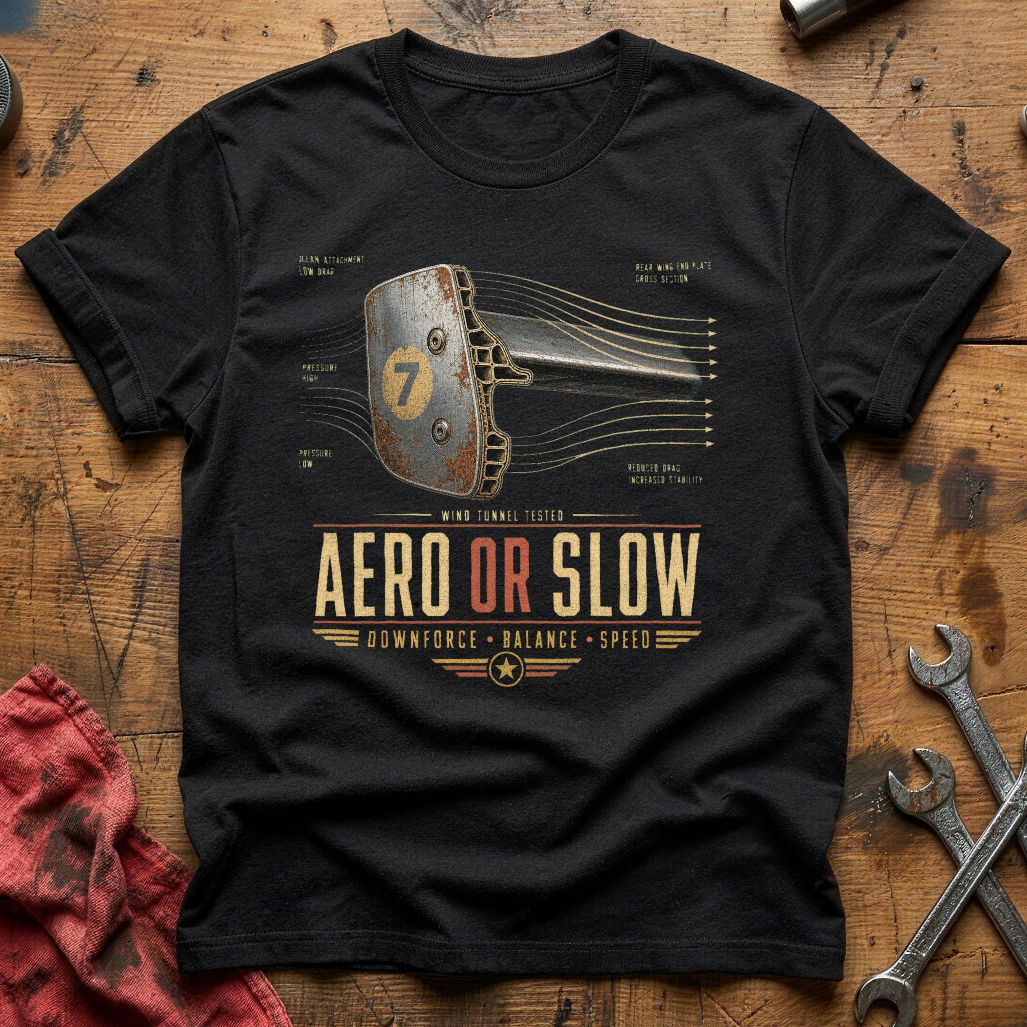 Aero or Slow T-Shirt - Black