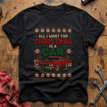 All I Want For Christmas Is A Car 66 T-Shirt - Black