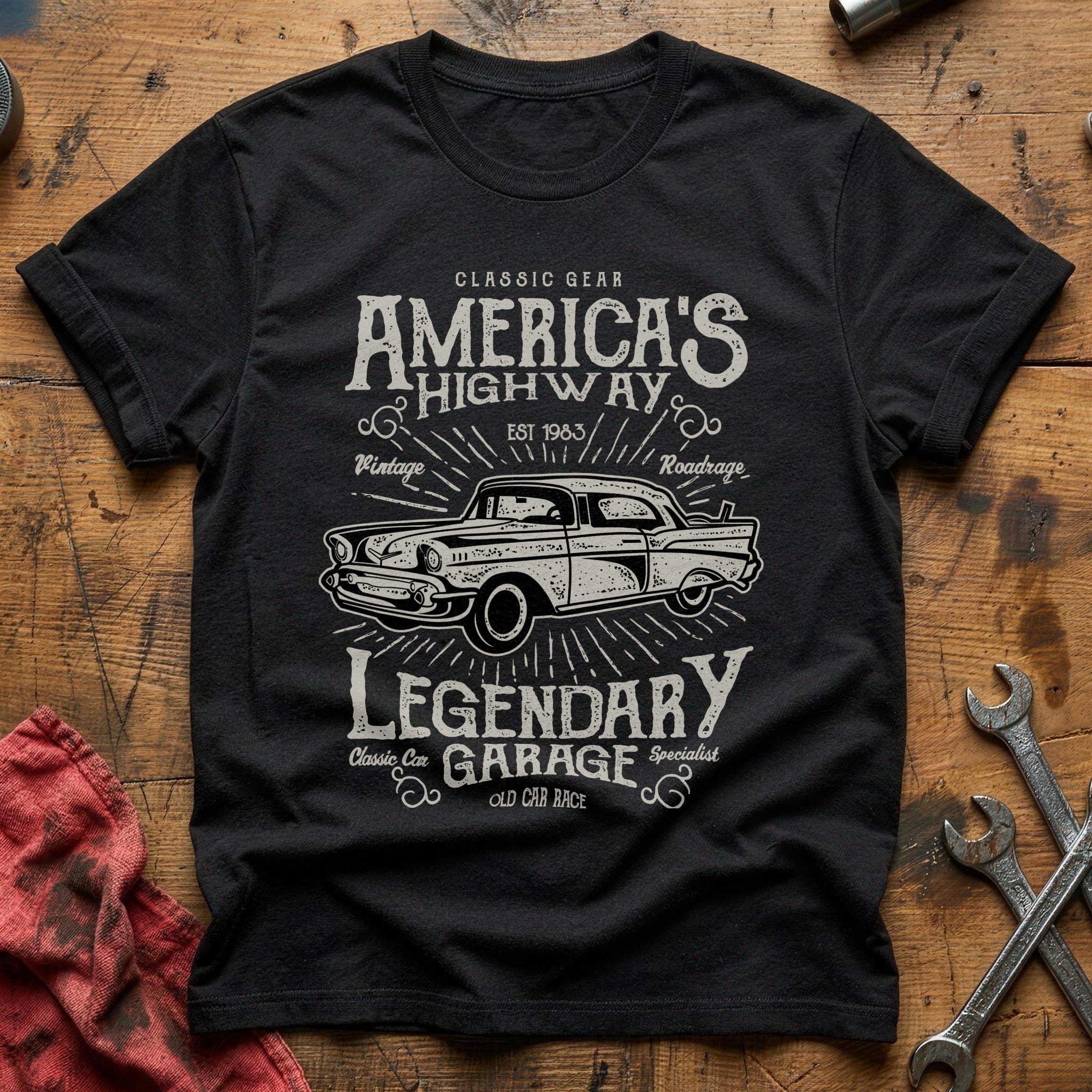 America's highway T-Shirt - Black