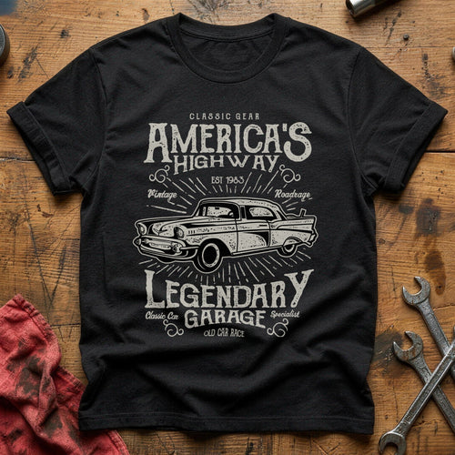 America's highway T-Shirt - Black