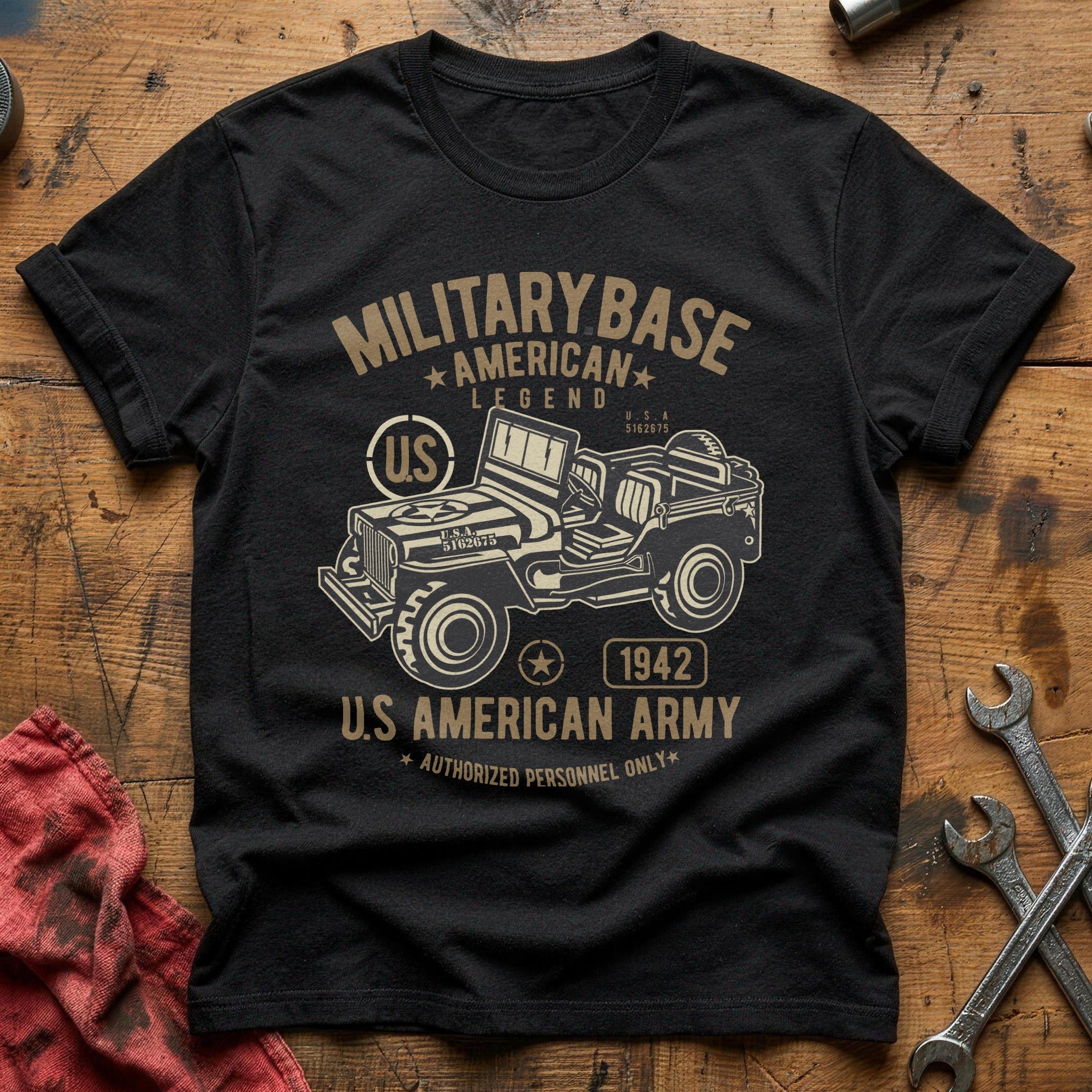 American army jeep T-Shirt - Black
