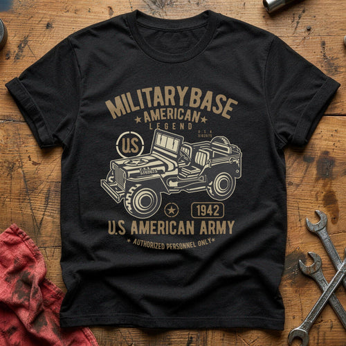 American army jeep T-Shirt - Black