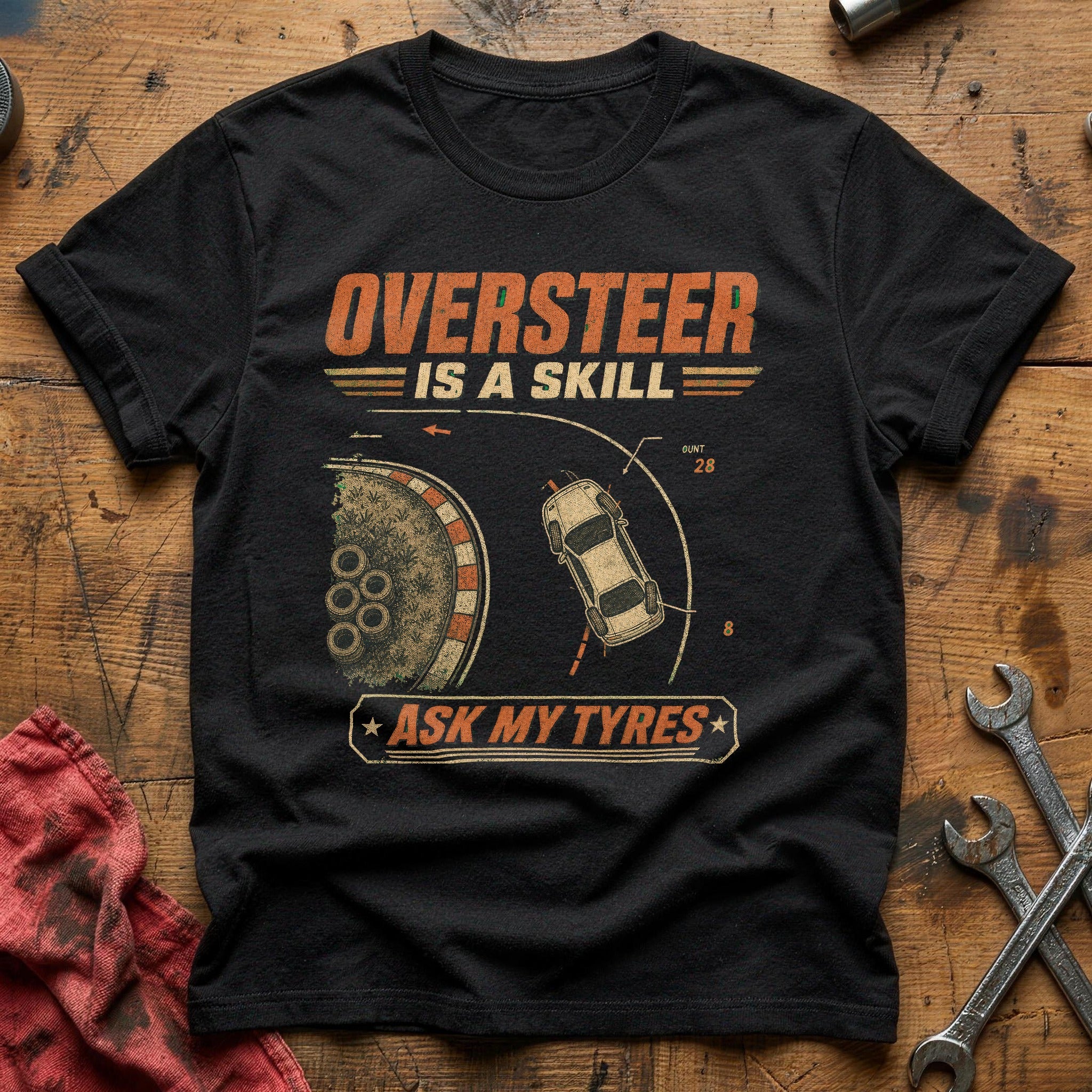 Ask My Tyres T-Shirt - Black