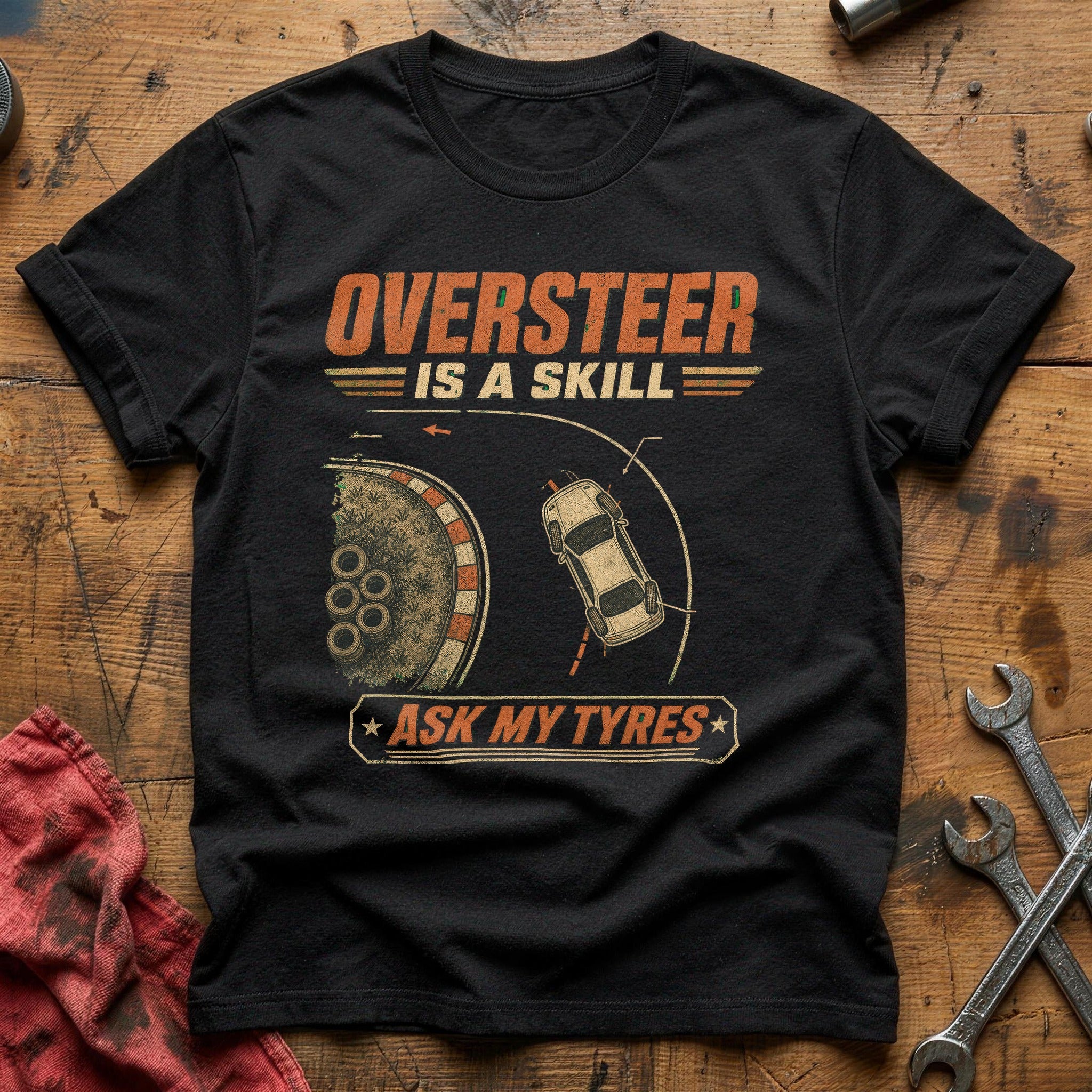Ask My Tyres T-Shirt - Black