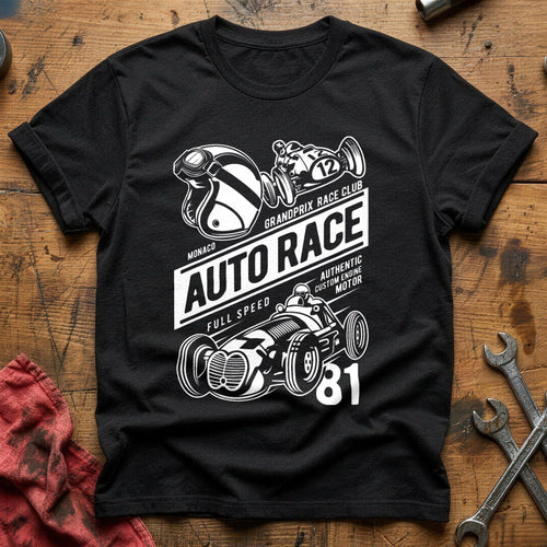 Auto race T-Shirt - Black