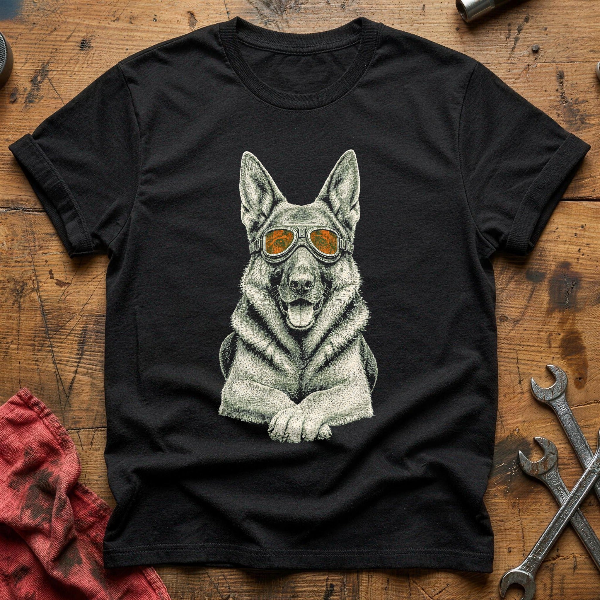 Aviator Shepherd T-Shirt - Black