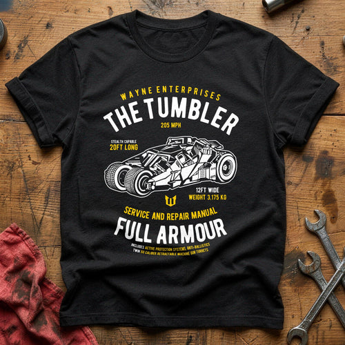 Bat tumbler T-Shirt - Black