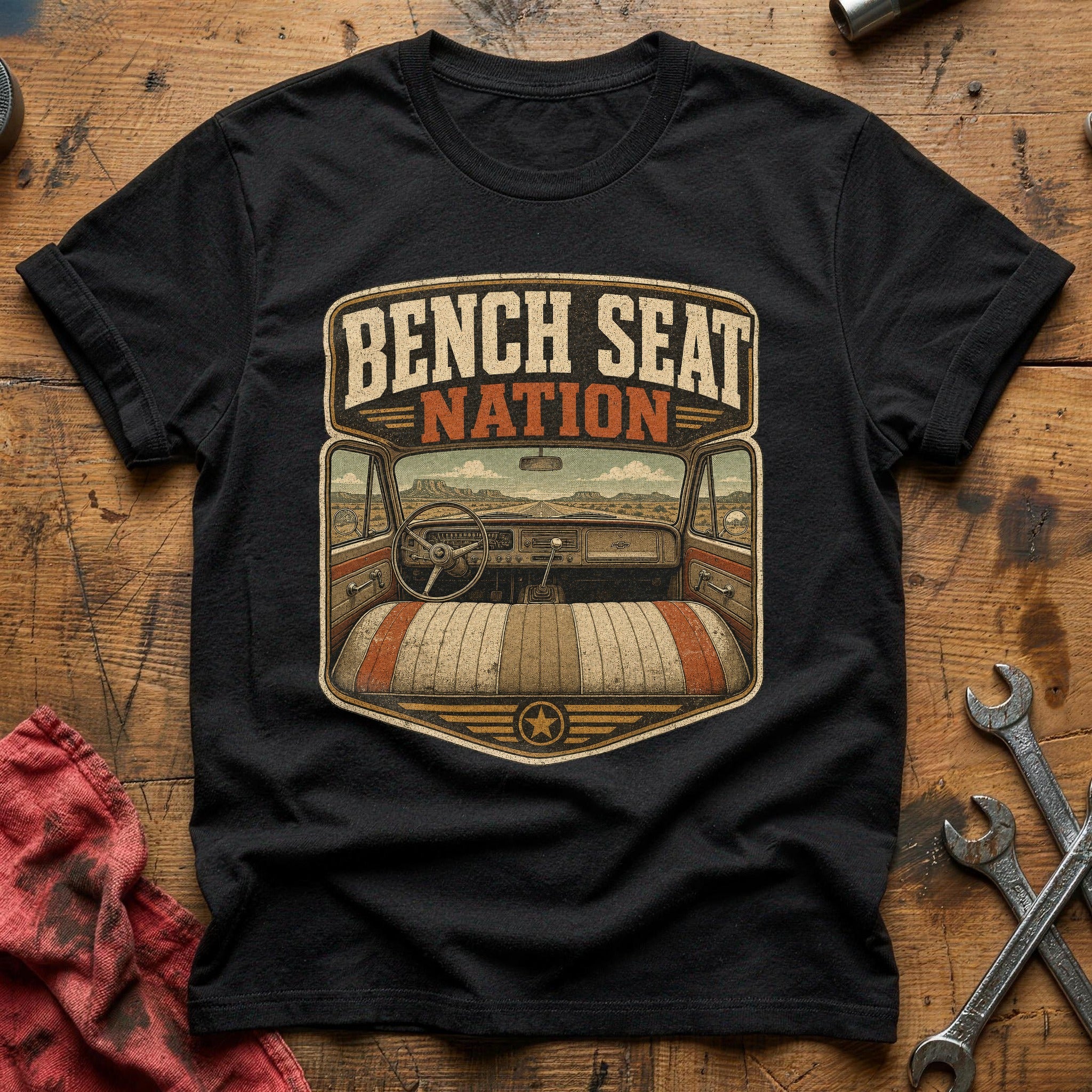Bench Seat Nation T-Shirt - Black