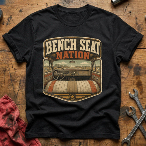 Bench Seat Nation T-Shirt - Black