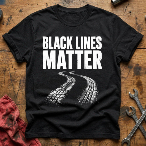 Black Lines Matter 59 T-Shirt - Black