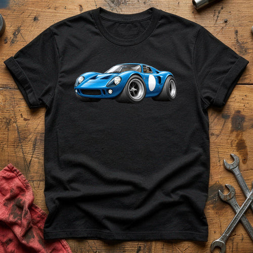 Blue GT Coupe 76 T-Shirt - Black