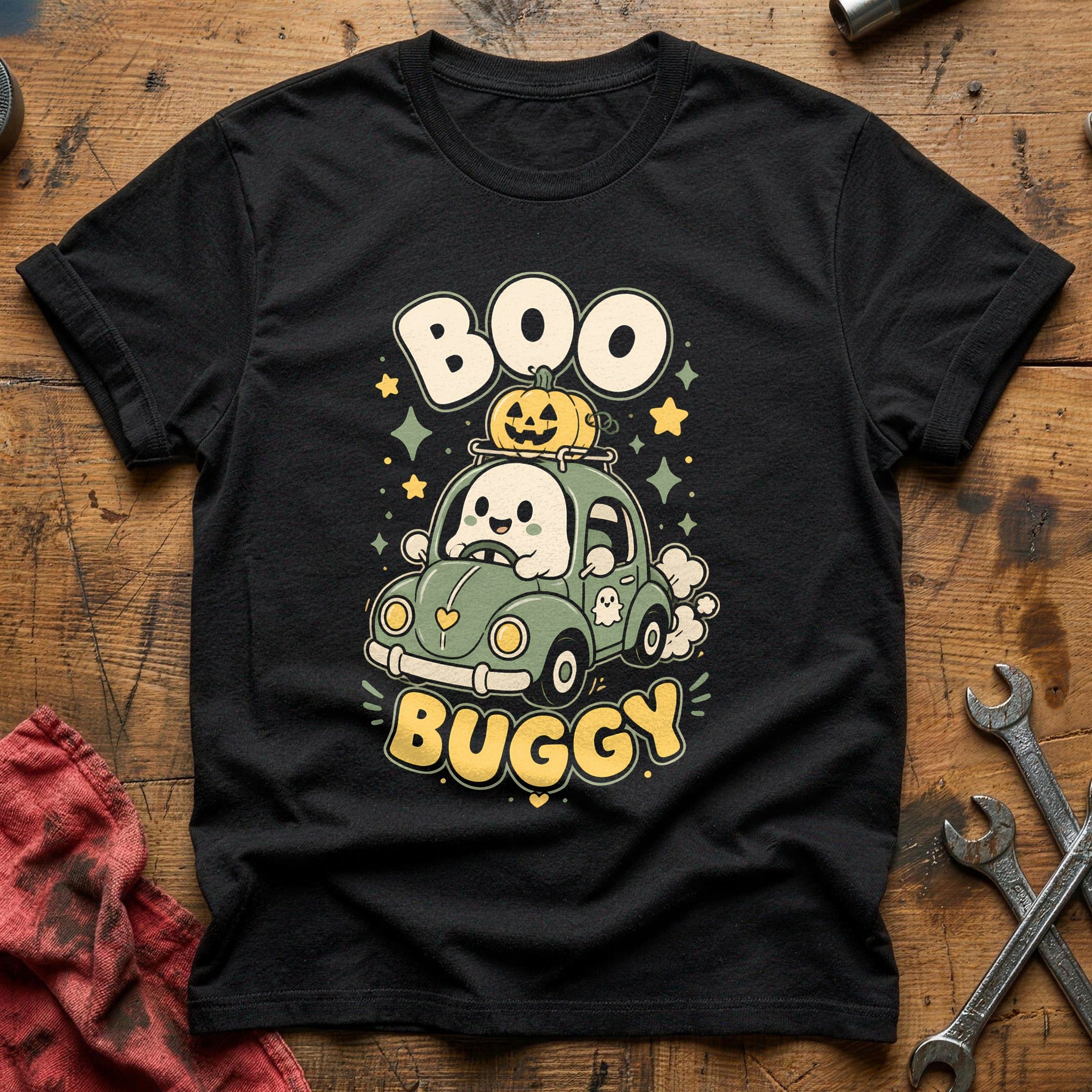 Boo Buggy Kawaii 11 T-Shirt - Black