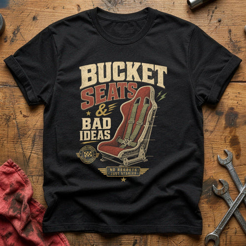 Bucket Seat Philosophy T-Shirt - Black