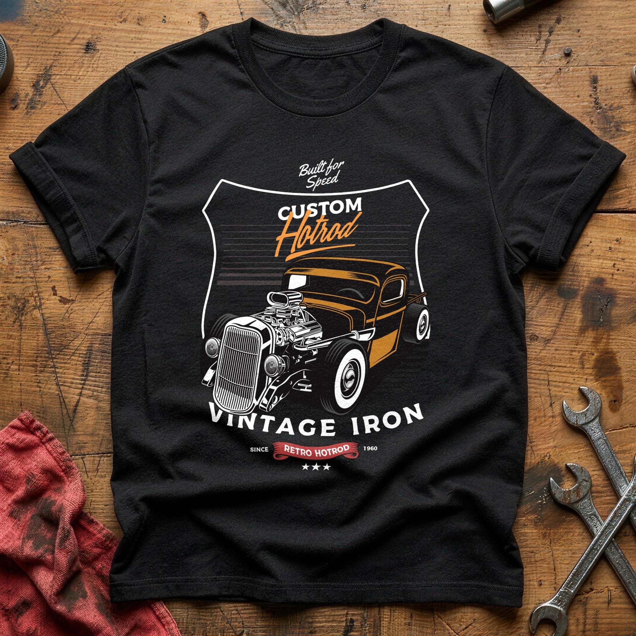 Built for speed hotrod T-Shirt - Black