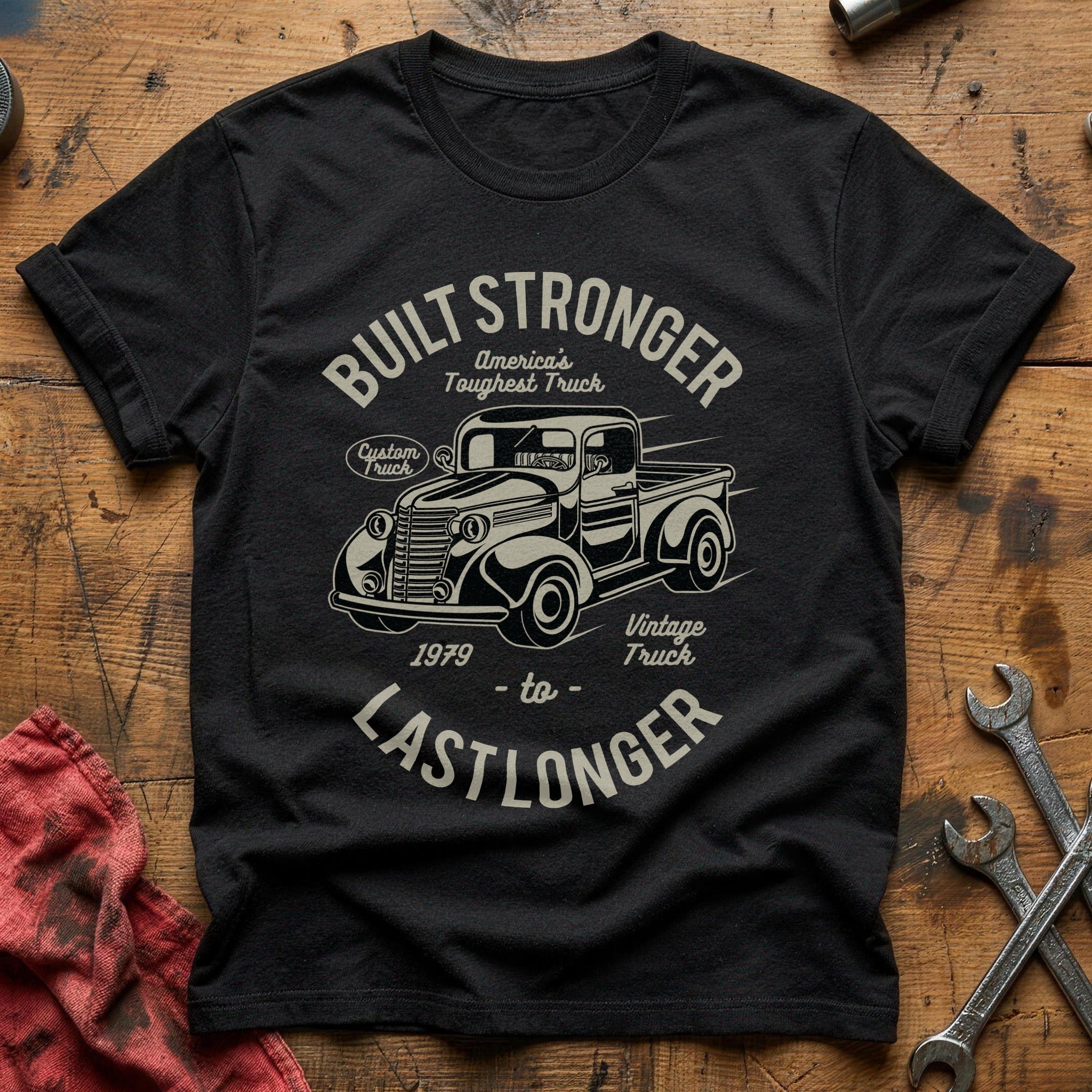 Built stronger 2 T-Shirt - Black