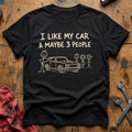 Car 3 People 33 T-Shirt - Black