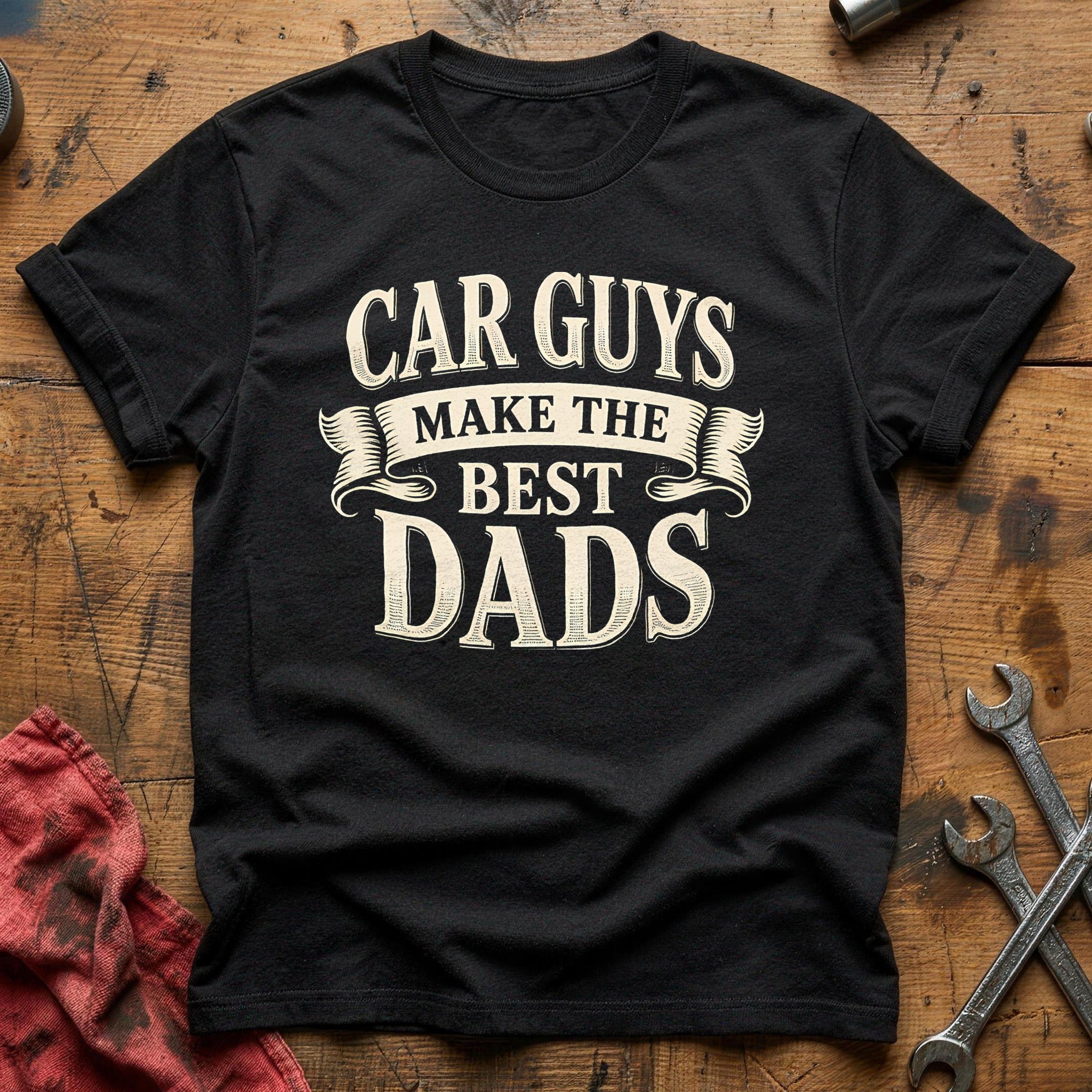 Car Guys Make The Best Dads 91 T-Shirt - Black