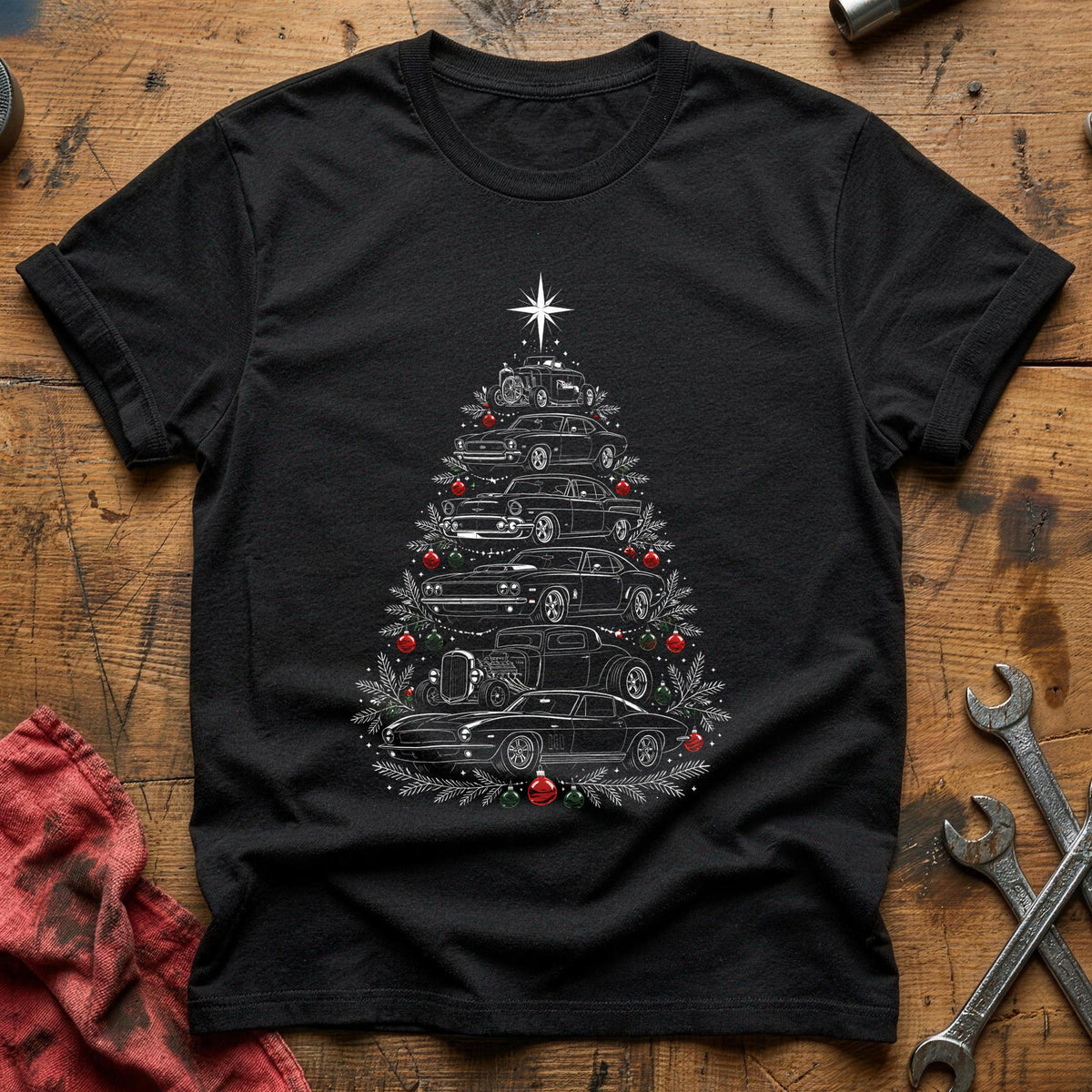 Car Types Tree 98 T-Shirt - Black
