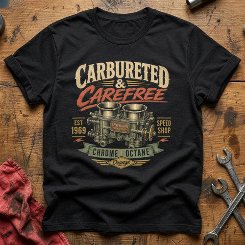 Carbureted & Carefree T-Shirt - Black