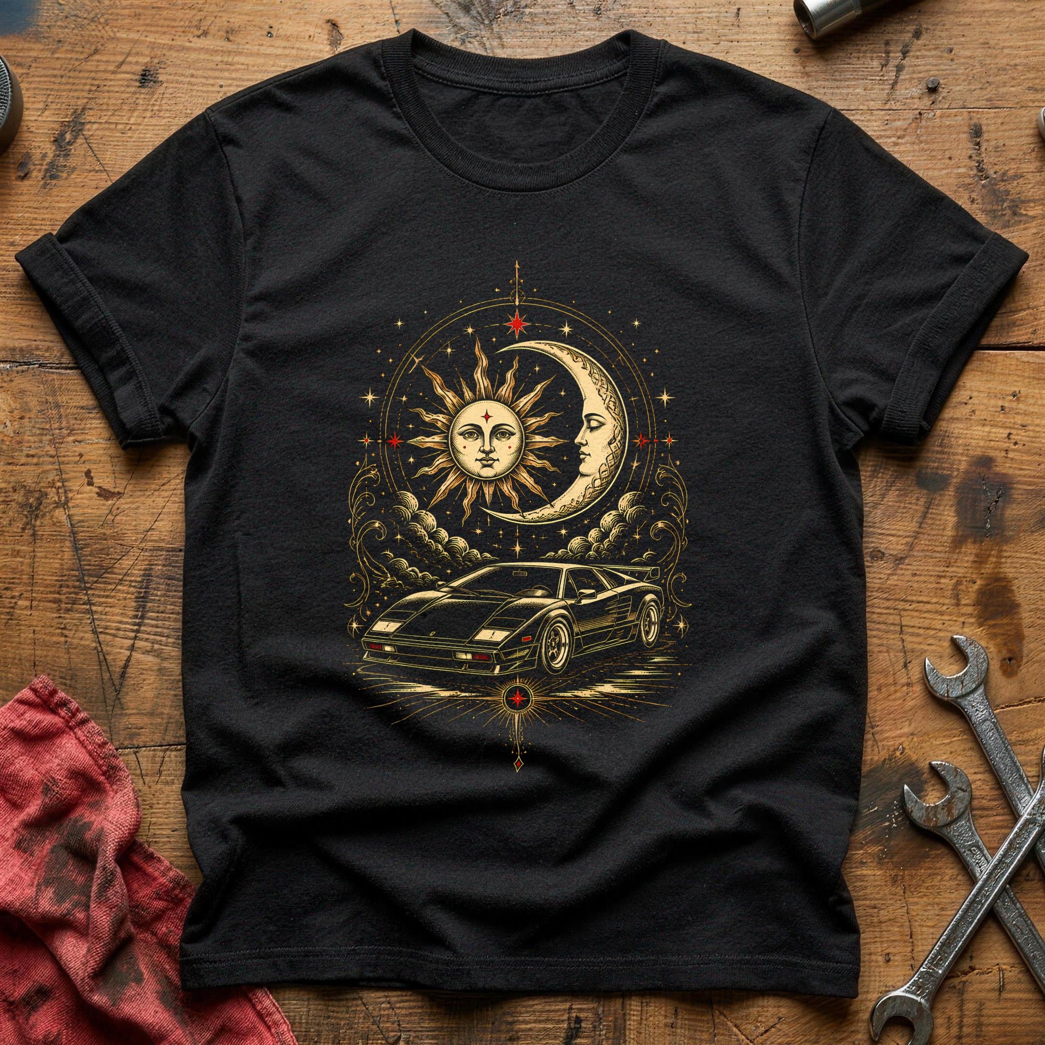 Celestial Racer T-Shirt - Black