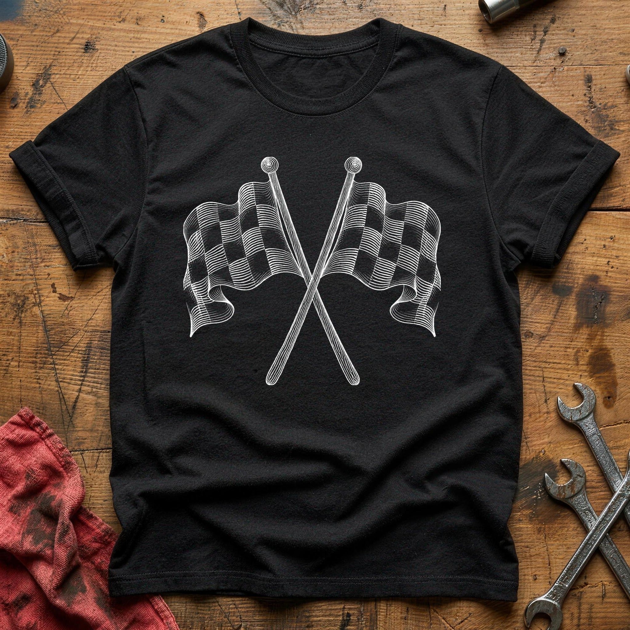 Checkered Victory T-Shirt - Black